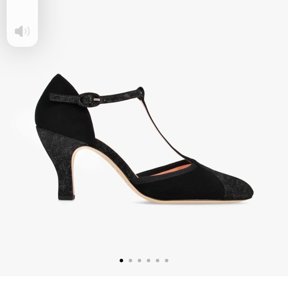 Repetto Black T-Strap Heels